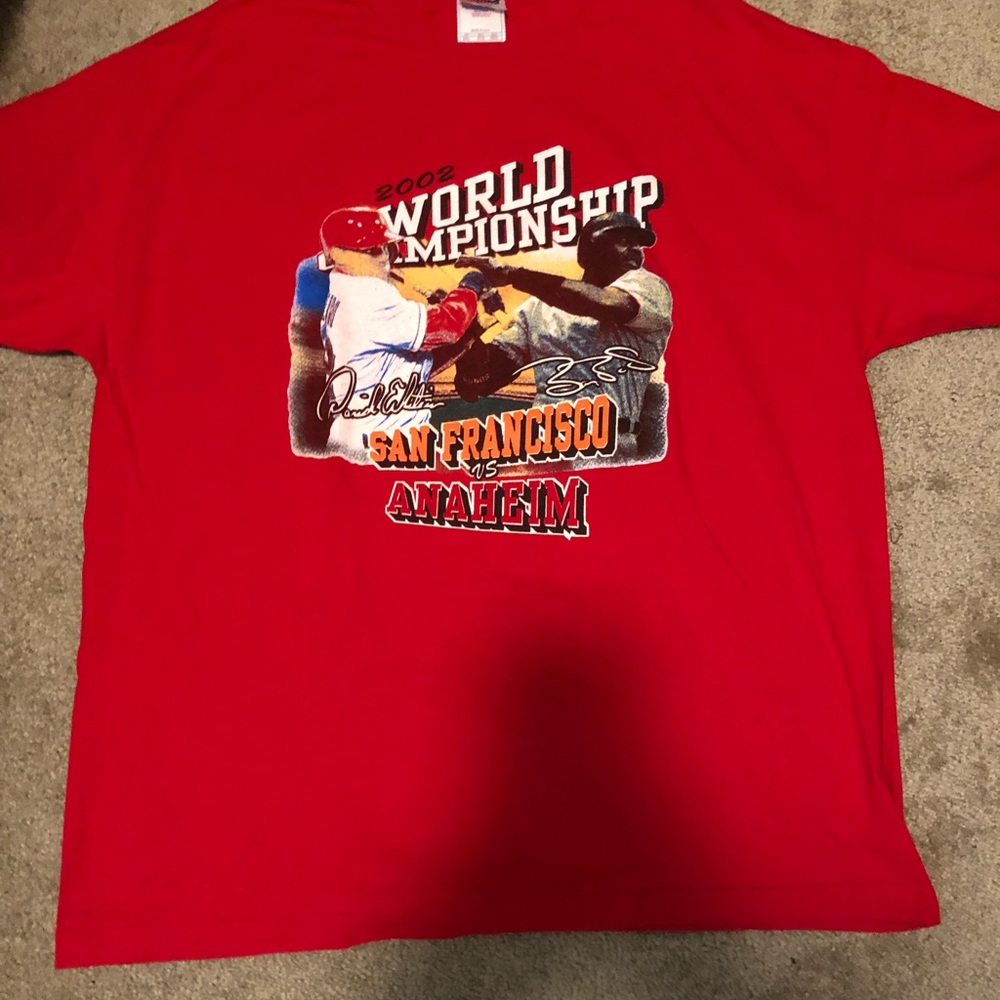 Angels 2002 World Series Championship shirt